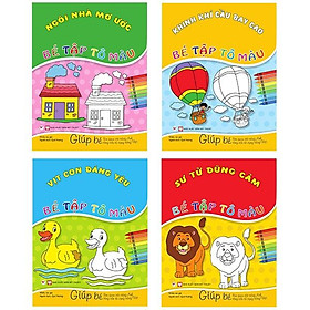 Combo Bé Tô Màu - Giúp Bé Làm Quen Và Tăng Vốn Tiếng Anh