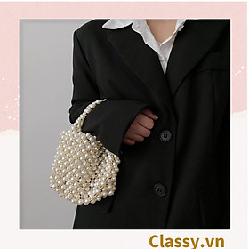 Túi xách tay quay xách Classy mini đính hạt thời trang thời thượng dành cho nữ T1178