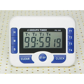 Mua Đồng hồ đếm ngược 4 kênh đếm ngược tối đa 99 giờ - Tặng kèm 1 móc rìu bằng thép không gỉ