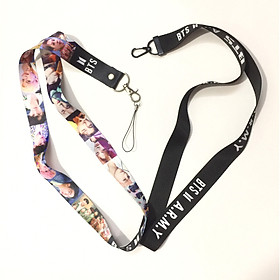 Móc khóa dây thẻ strap BTS combo 2 cái