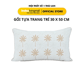 Mua Gối Tựa Trang Trí SUMMER PALM/SPRING PALM Vải Bông  Lanh 30x50x10 cm | Index Living Mall | Nội Thất Nhập Khẩu Thái Lan