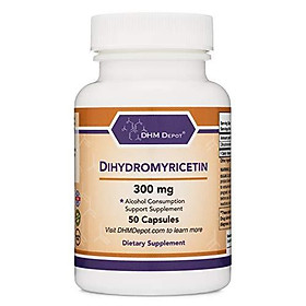 Dihydromyricetin (DHM) 50 Capsules, 300mg - Hangover Prevention Pills, Cure Hangovers Before They Start (Third Party Tested) Made in The USA by...