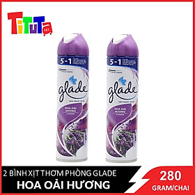 Combo 2 Bình Xịt Thơm Phòng Glade Nature Hương Lavender 280gx2