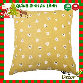 Mua Gối tựa sofa - họa tiết Họa tiết cake trắng nền vàng đất G-C07
