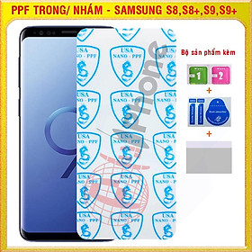 Dán dẻo PPF loại trong và nhám cho mặt trước, sau Samsung S8, S8 Plus (S8+), S9, S9 Plus (S9+)