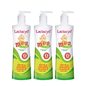 Bộ 3 chai Sữa Tắm Gội Trẻ Em Lactacyd Baby Extra Milky Làm Sạch Dịu Nhẹ và Dưỡng Ẩm Vượt Trội 500ml/chai