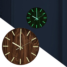 Modern Acrylic Luminous Wall Clock 12'' Silent  Clock Home Decor