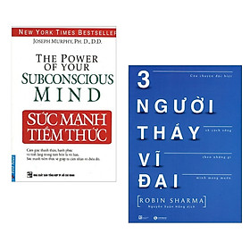 Combo Sách Kỹ Năng Sống: Sức Mạnh Tiềm Thức + Ba Người Thầy Vĩ Đại - (2 Cuốn Sách Kỹ Năng Dành Cho Bạn/ Tặng Kèm Postcard Greenlife)