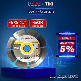 Đĩa cắt kim cương Bosch 125x22.2mm đa năng