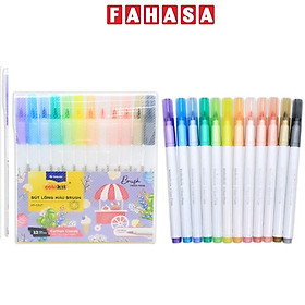 Vỉ 12 Bút Lông Màu Đầu Brush - Cotton Candy - Colokit FP-C017