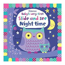 [Download Sách] Sách tương tác tiếng Anh - Usborne Baby's Very First Slide And See: Night Time