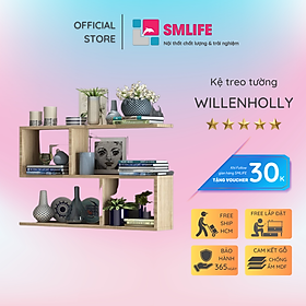 Mua Giá sách treo tường bằng gỗ hiện đại SMLIFE Willenholly