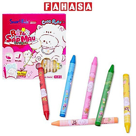Hộp 36 Bút Sáp Màu Coco Puff - Smart Kids CR31