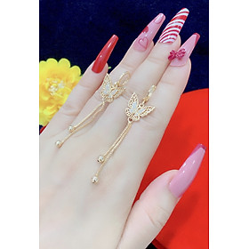 Bông tai nữ cánh bướm cực xinh mạ vàng 24k 150922