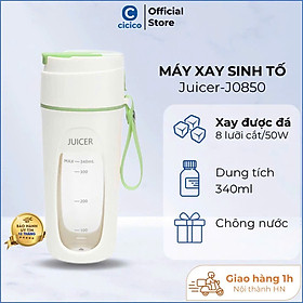 Mua Máy xay sinh tố Ankale di động cầm tay xay được đá thế hệ mới dung tích 400ml 10 lưỡi cắt thép không rỉ động cơ 80W  hàng chính hãng