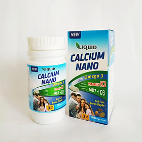 Viên Uống Bổ Sung Canxi Nano, D3, Vitamin K2