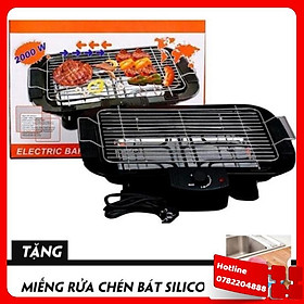 Mua Bếp Nướng  Bếp Nướng Điện Cao Cấp 2000W Không Khói  Tặng 1 Khăn Lau Cao Cấp - Loại Tốt