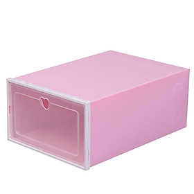 Thickened shoe box, transparent plastic clamshell shoe rack, space-saving dormitory storage artifact, household large