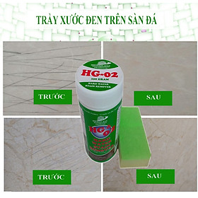 Bột tẩy trầy xước ố cháy axit trên sàn đá, gạch HG-02 Stain Remover 350gr