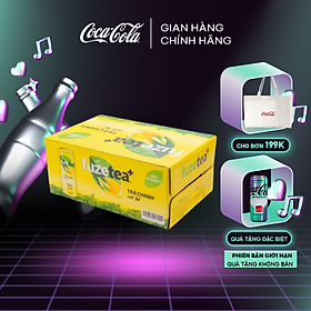 Thùng 24 lon Trà Chanh Với Sả Fuzetea 320mlx24 Sale 25.3 Coca-Cola Official Store