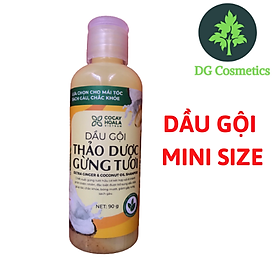 Dầu gội thảo dược gừng dừa Cocayhoala siêu nhỏ gọn thuận tiện mang theo khi đi du lịch dung tích 90g