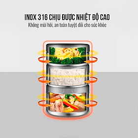 Mua Hộp cơm giữ nhiệt văn phòng inox 316 Elmich EL-8030 dung tích 2.2 lít