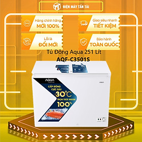 Mua Tủ Đông Aqua 251 Lít AQF-C3501S Công nghệ làm lạnh 3D  Cấp đông nhanh  Đèn báo nguồn - Hàng chính hãng (Chỉ giao HCM)