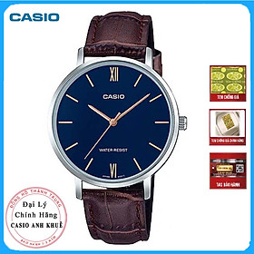 Hình ảnh Đồng hồ Casio nam dây da MTP-VT01L-2BUDF (40mm)