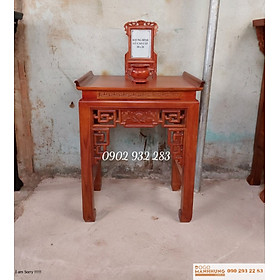 Mua Bàn thờ 1 tầng mẫu triện sen màu cánh gián MAU208 - Đồ Gỗ Mạnh Hùng