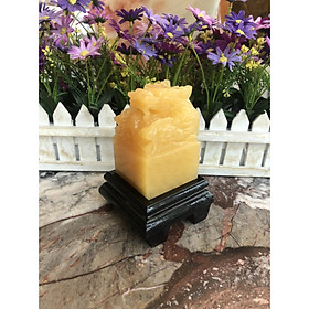 Mua Ấn Rồng phong thủy đá ngọc hoàng long - Cao 10 cm và 12 cm