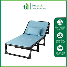 Mua Giường gấp 4 khúc khung thép chắc chắn  có đệm tặng gối NewLife