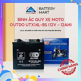 Bình ắc quy xe moto OUTDO UTX14 (12V - 12AH)