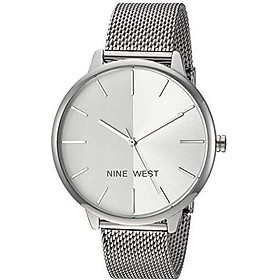 Nine West Women's NW/1981 Sunray Dial Mesh Bracelet Watch