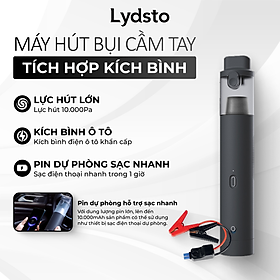 Hút bụi càm tay có tích hợp kích bình Lydsto YM-XCYJDY02 công suất 10000Pa dễ sử dụng tiện lợi - Hàng chính hãng