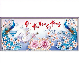 Mua TRANH THÊU CHỮ THẬP GIA HÒA VẠN SỰ HƯNG 44x93CM - TỰ THÊU