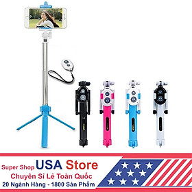 Mua Gậy Chụp Ảnh Tự Sướng Selfie  Livestream  Quay TikTok  Quay Video Bluetooth Kiêm Chân Đế 3 Chân - Tiện Lợi  Đa Năng