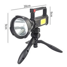 Mua Đèn pin cầm tay siêu sáng chiếu xa 1000m  chống thấm  chống nước có chân đế  tích hợp sạc dự phòng pin 6600mAh-K1760
