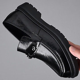 Đảm bảo chất lượng giày da tăng thuận lợi nhất giày mọi phù hợp với giày đôi - đen