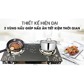 Mua Bếp Ga Hồng Ngoại Cao Cấp - Mặt Kính Cường Lực  Tiết Kiệm Ga