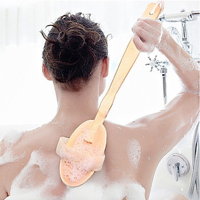 Mua Bàn Chải Tắm Chà Lưng Cán Gỗ