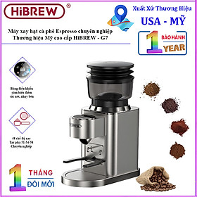 Mua HÀNG CHÍNH HÃNG - Máy xay hạt cà phê Espresso chuyên nghiệp. Thương hiệu Mỹ cao cấp HiBREW - G7