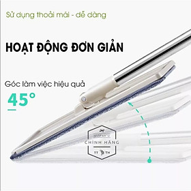 Bộ cây lau nhà kèm thùng vắt nước tiện lợi thông minh kèm 4 miếng giẻ lau chùi