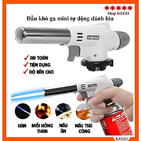 Mua Đèn Khò Ga cầm tay Mini tự động đánh lửa điện tử FLAME GUN điều chỉnh được ngọn lửa
