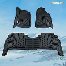 Thảm lót sàn xe ô tô Toyota Land Cruiser  nhãn hiệu Macsim - chất liệu nhựa TPE đúc khuôn cao cấp - màu đen (2 hàng)