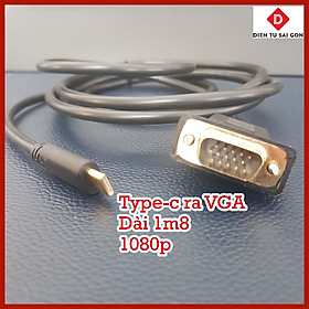 Mua Cáp chuyển tín hiệu usb type-c ra màn hình vga dài 1m8