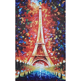 Tranh in UV Canvas "Tháp Eiffel lộng lẫy"