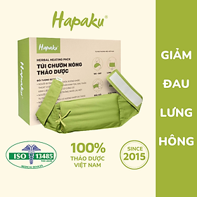 Túi chườm Lưng Hông - Gối chườm nóng thảo mộc dùng lò vi sóng làm nóng, giúp giảm đau lưng hông do thoái hóa, thoát vị đĩa đệm, căng cứng cơ, ngồi lâu ở một tư thế  - Hapaku