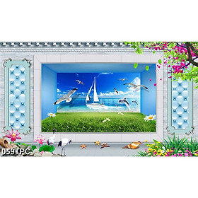 Tranh Dán Tường 3D Phào Chỉ - Có Sẵn Keo - TPC059