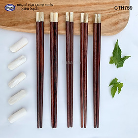 Mua Đũa Gỗ Cẩm Lai Cẩn Ốc Biển New Zealand HAHANCO  CTL759  Vân Đẹp Siêu Sạch