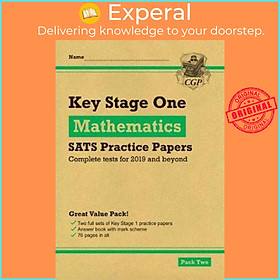 Sách - KS1 Maths SATS Practice Papers: Pack 2 by CGP Books (UK edition, paperback)
